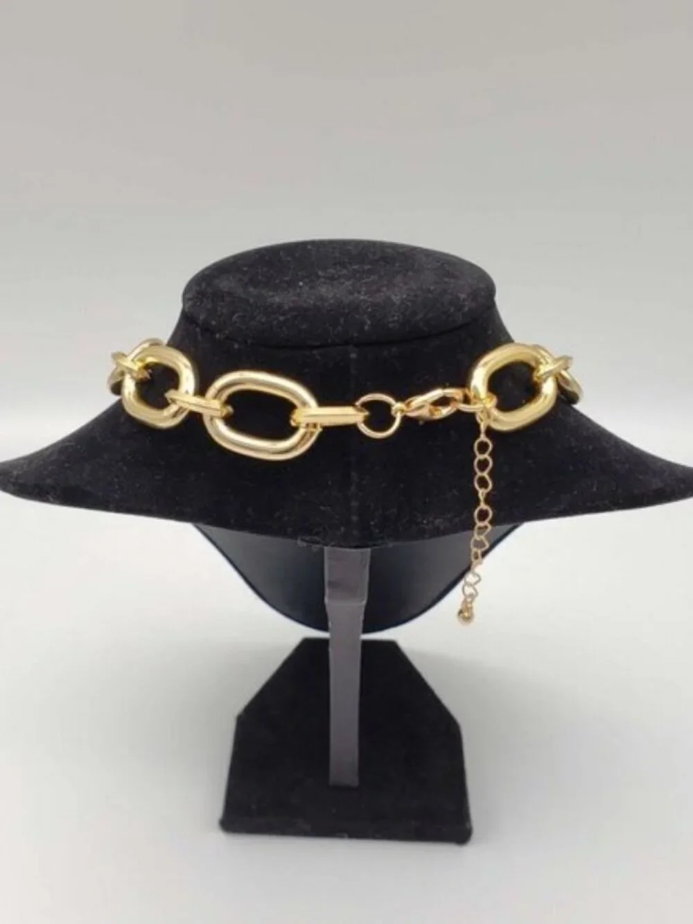 Gold-Plated Necklace with Authentic Louis Vuitton Padlock